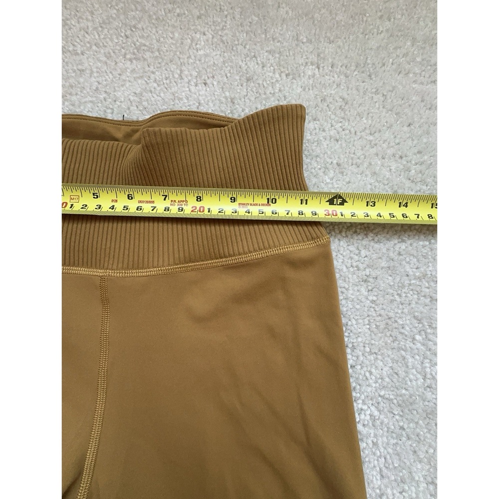 Vuori Ultra High Rise Rib Studio Stretch Leggings In Dark Golden Size XS - Picture 5 of 7